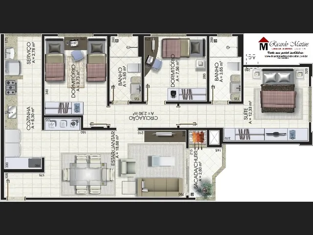 Imagem 5: Osterwick Apartamento a Venda Centro Criciúma