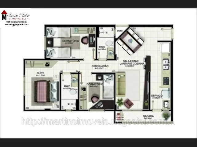 Imagem 5: Frankfurt santa Barbara Criciúma Apartamento a Venda