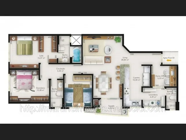 Imagem 5: Vezzano Apartamento a Venda Centro Criciúma