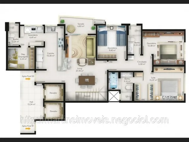 Imagem 7: Vezzano Apartamento a Venda Centro Criciúma