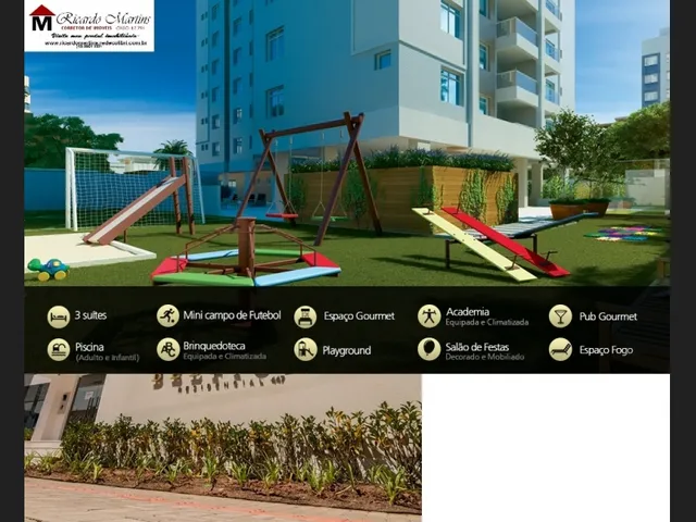 Imagem: O apartamento possui 3 Dormitórios, 2 Suítes, 1 Banheiro,