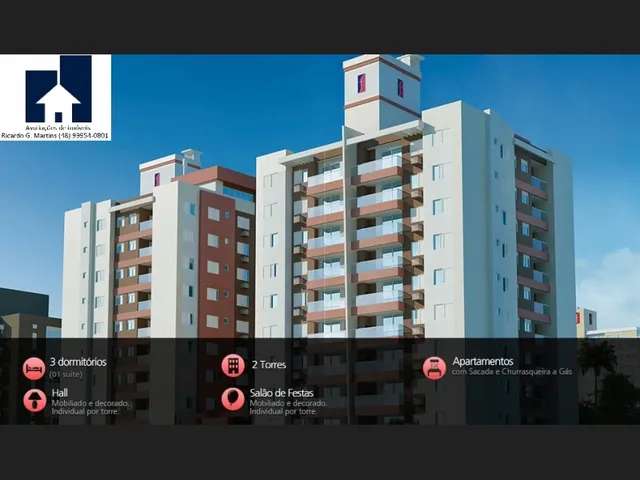 Imagem: O apartamento possui 3 Dormitórios, 1 Suíte, 1 Banheiro,