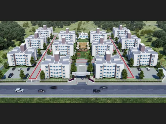 Imagem: O apartamento possui 2 Dormitórios, 1 Suíte, 1 Banheiro,