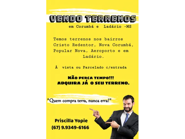 Imagem: Vendo Terrenos em Corumbá e Ladário