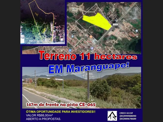 Imagem: Terreno Maranguape 11 Hectares para Construção!!