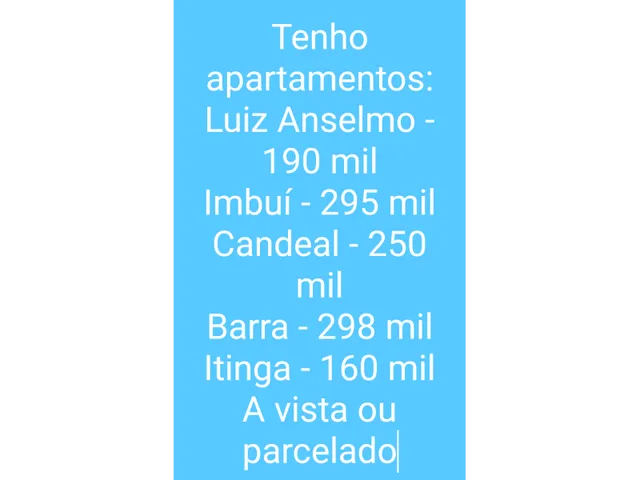 Imagem: Apartamentos na Barra, Imbuí,Brotas,Vila