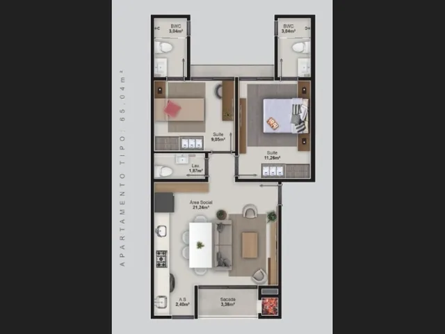 Imagem 3: Apartamento na Planta, Entrada Facilitada