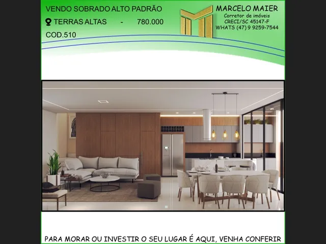 Imagem: Sobrado Alto Padrão no Loteamento Terras