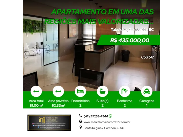 Imagem: Apartamento em Uma das Regiões Mais Valorizadas