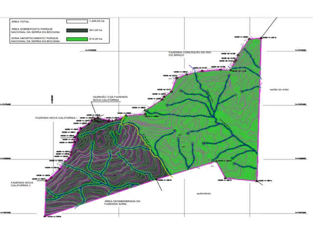 Imagem 2: Área com 1.465Ha para Compensação Ambiental - Serra da Bocaina - Angra dos Reis / Rj