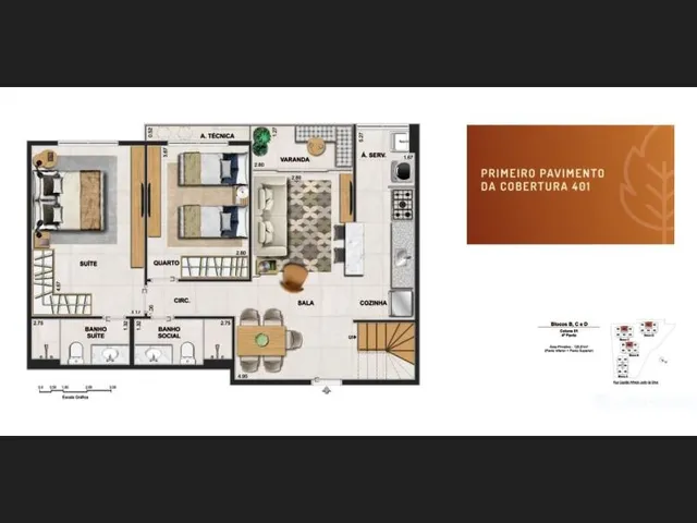 Imagem 8: Apartamento com 2 Dormitórios À Venda - Retiro - Petrópolis/Rj