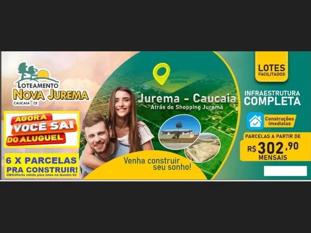 Imagem: Terrenos, Lotes Financiados na Jurema Caucaia