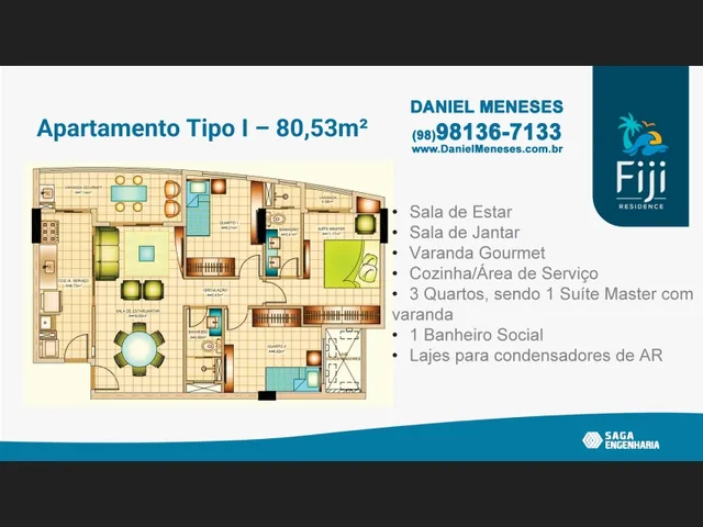 Imagem 16: Fiji Residence, 61M² Ou 80M², Cohama, 2 e 3 Quartos, Leia a Descrição - Daniel Meneses