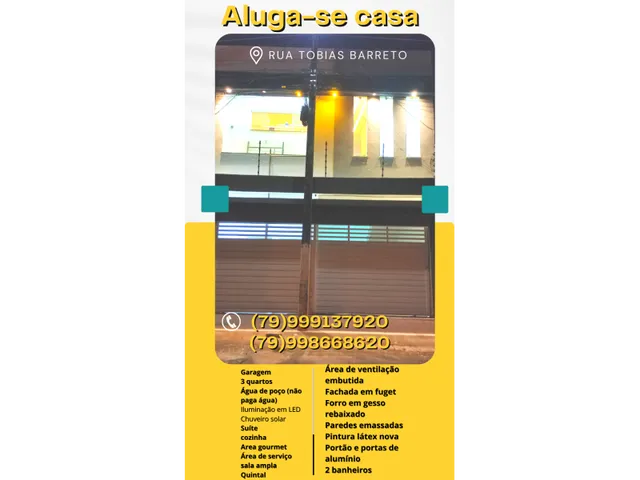 Imagem 2: Casa Nova para Alugar / Aluguel em Lagarto