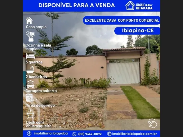 Imagem: Excelente Casa com Ponto Comercial a Venda