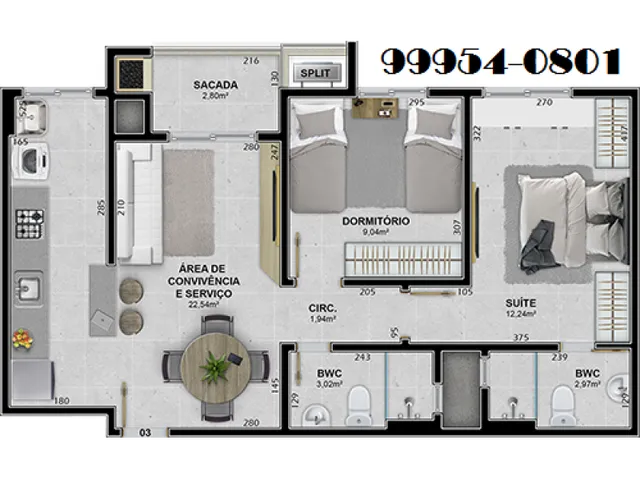 Imagem 3: Novo Horizonte Presidente Vargas Içara Apartamento Avenda