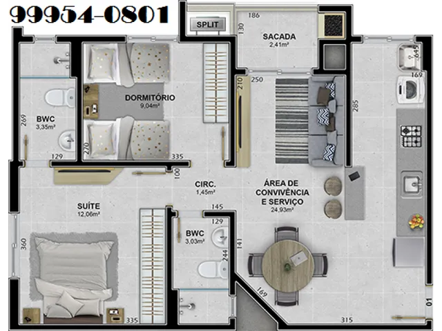 Imagem 16: Novo Horizonte Presidente Vargas Içara Apartamento Avenda