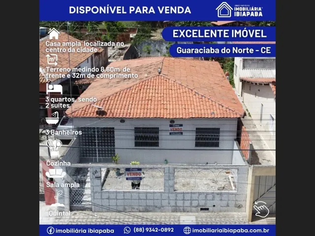 Imagem: Casa Guaraciaba do Norte Rua Senador Catunda