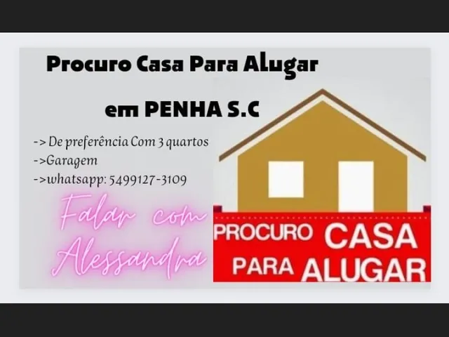 Imagem 1: Procuro Casa para Alugar