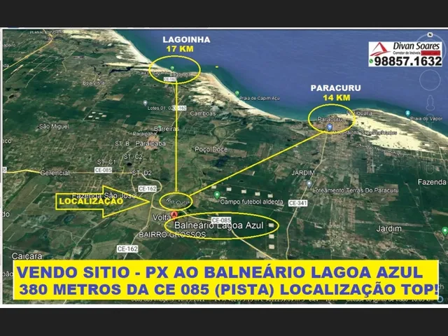 Imagem 5: Vendo Sitio Px a Lagoa Azul de Paracuru