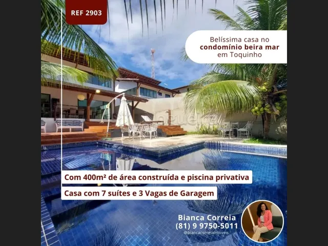 Imagem: Linda Casa Beira Mar em Toquinho