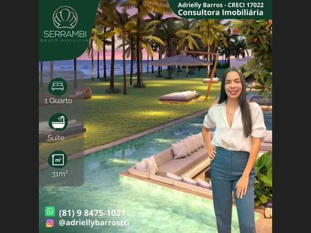 Imagem: O apartamento possui 1 Dormitório, 1 Suíte, 1 Banheiro, 1