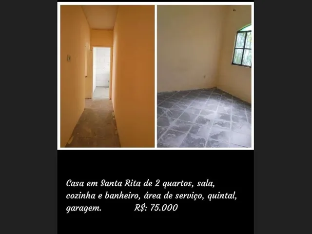 Imagem: Santa Rita Casa 2 Quartos Quintal Garagem