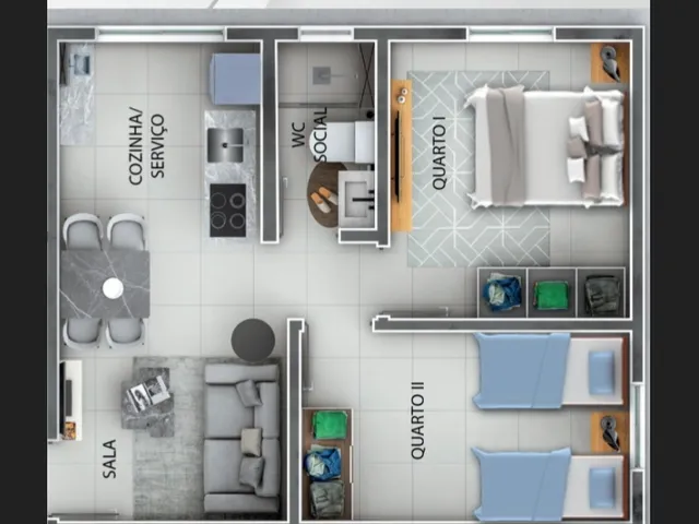 Imagem 3: Vende-Se Apartamento no Portal Sudoeste, o Residencial Bari