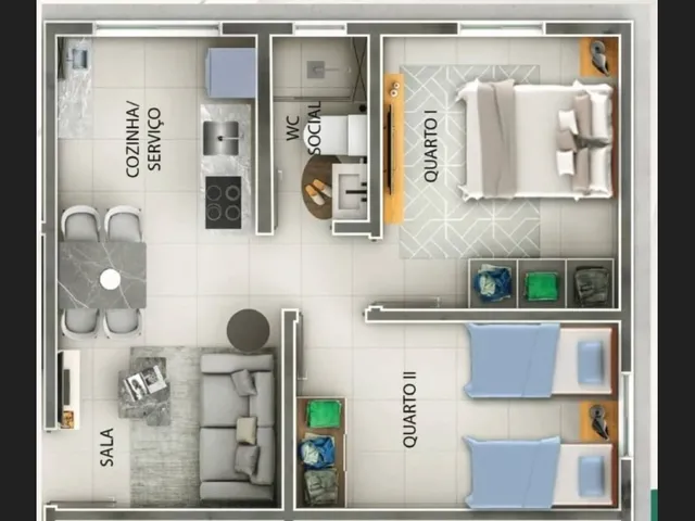 Imagem 7: Vende-Se Apartamento no Portal Sudoeste, o Residencial Siena