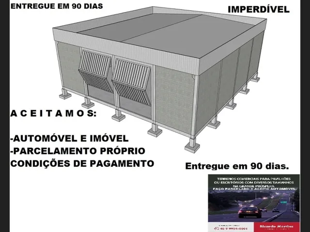 Imagem: Pavilhão a Venda na Grande Próspera