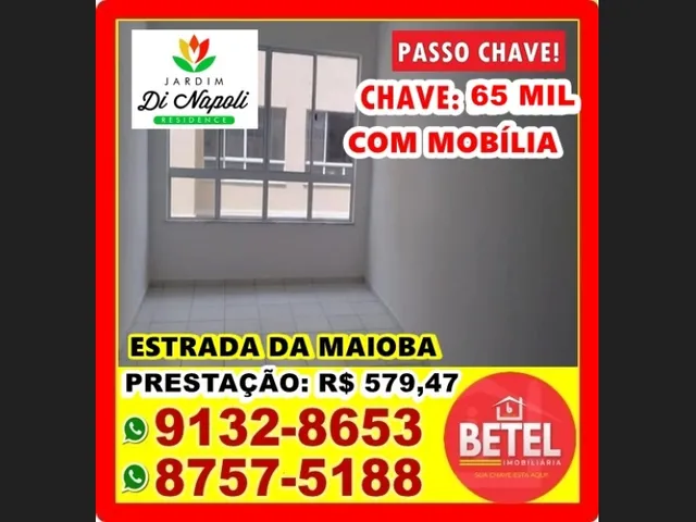 Imagem 8: Passo Chave de Apartamento Mobiliado no Condomínio Di Napoli (Próximo Ao Cohatrac