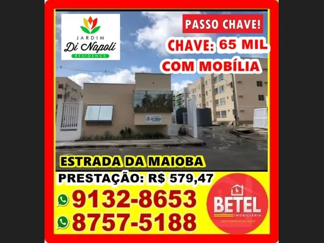 Imagem 11: Passo Chave de Apartamento Mobiliado no Condomínio Di Napoli (Próximo Ao Cohatrac