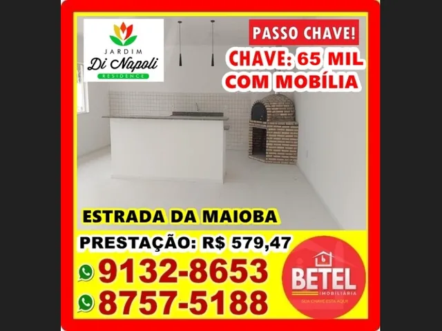 Imagem 4: Passo Chave de Apartamento Mobiliado no Condomínio Di Napoli (Próximo Ao Cohatrac