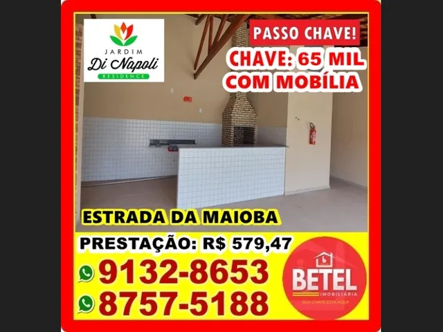 Imagem 9: Passo Chave de Apartamento Mobiliado no Condomínio Di Napoli (Próximo Ao Cohatrac