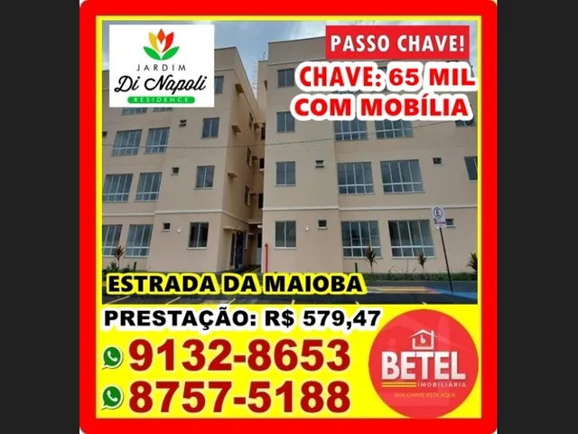 Imagem 5: Passo Chave de Apartamento Mobiliado no Condomínio Di Napoli (Próximo Ao Cohatrac