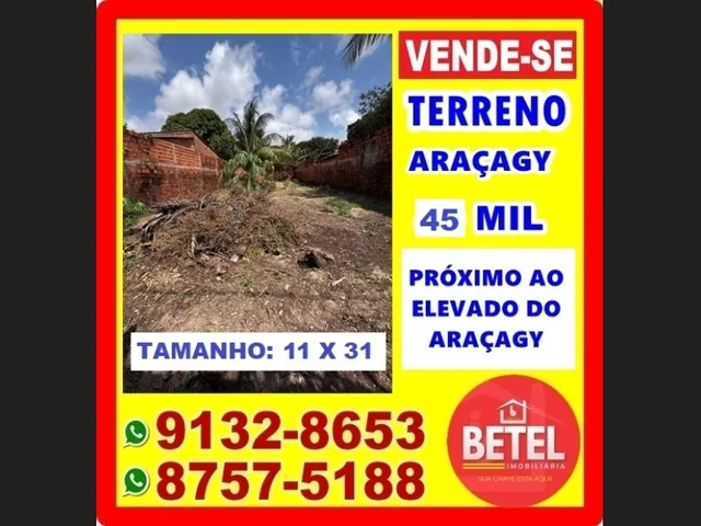 Imagem 1: Vendo Terreno Próximo Ao Elevado do Araçagy