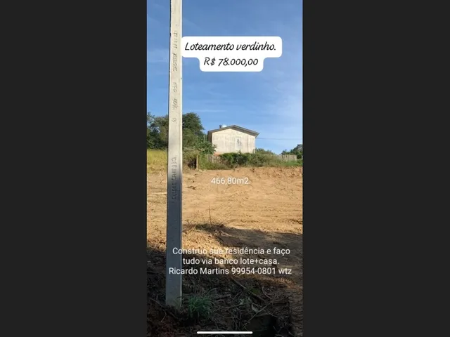 Imagem: Terreno a Venda no Bairro Verdinho em Criciúma