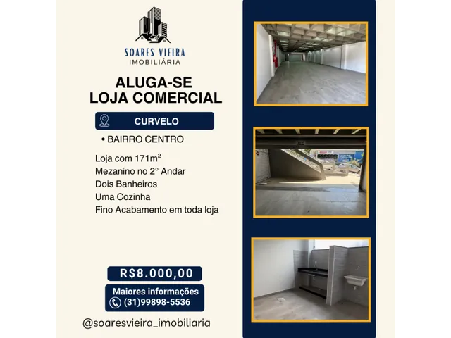Imagem: Loja Comercial para Aluguel no Centro de