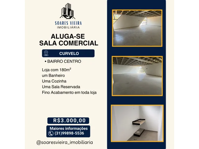 Imagem: Sala Comercial para Aluguel no Centro de