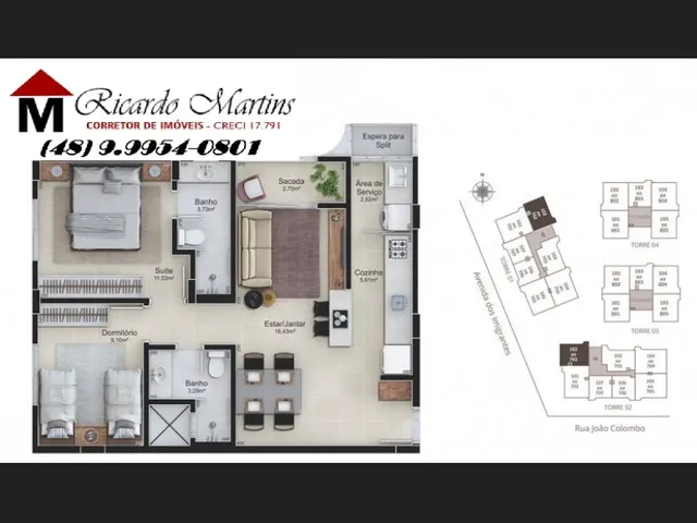 Imagem 2: Pavia Rio Maina Criciúma Apartamento a Venda