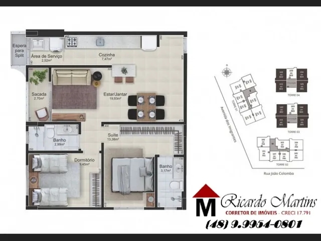 Imagem 8: Pavia Rio Maina Criciúma Apartamento a Venda