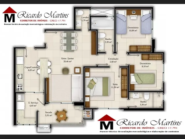 Imagem 2: Veneziano Centro Criciúma Apartamento a Venda
