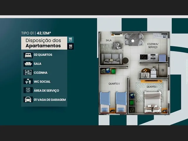Imagem 6: Vende-Se Apartamento no Portal Sudoeste, Residencial Verona