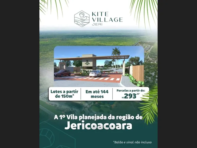Imagem: Loteamento Kite Village Jeri - Cruz, Ce
