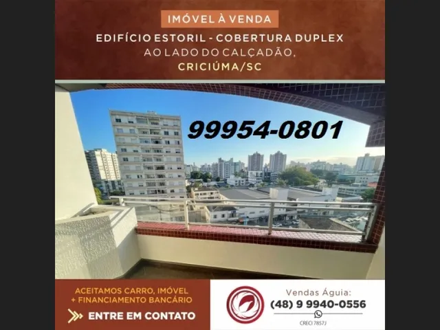Imagem 7: Cobertura a Venda no Centro de Criciuma Estoril