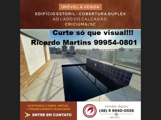 Imagem 9: Cobertura a Venda no Centro de Criciuma Estoril