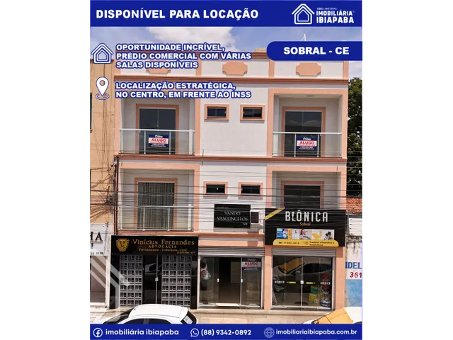 Imagem: Salas Comerciais Disponíveis para Locação