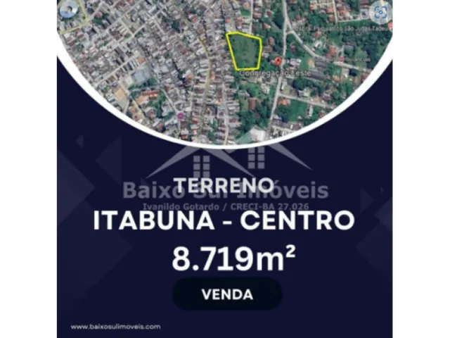 Imagem: Terreno Exclusivo no Centro de Itabuna Ba