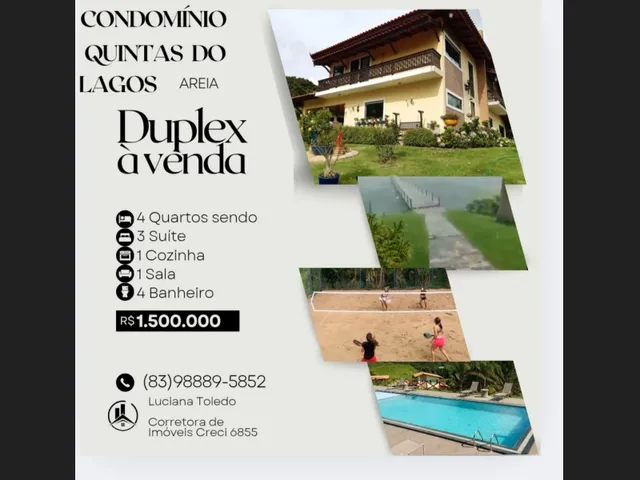 Imagem: A casa em condomínio possui 4 Dormitórios, 3 Suítes, 4