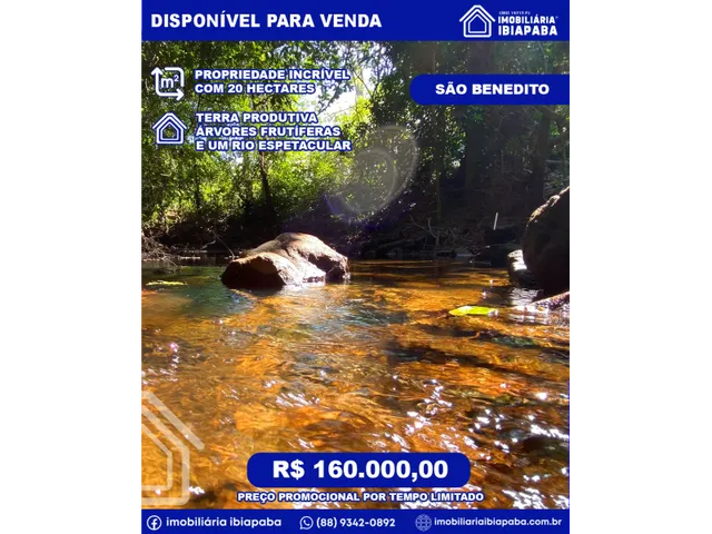 Imagem: Propriedade de 20 Hectares em São Benedito